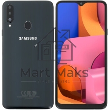 Дисплей для Samsung Galaxy A20S SM-A207F в сборе с тачскрином (OLED) черный