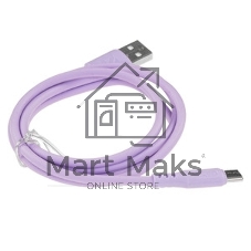 Кабель Defender F207, USB 2.0 (AM) - Type C, 1метр, 2.4А, силиконовая оплетка, красный.