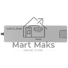 USB-концентратор WAVLINK USB Type-C, USB Type-C/USB 3.0/USB 2.0/HDMI/Gigabit LAN/SD/Micro SD, USB