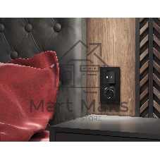 Комплект механизма электрической розетки ALFA Черный матовый 2USB A+C 20W (быстрая зарядка) с/з QUANT (AP8100, VM160) MA810010