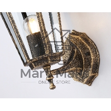 Уличный настенный светильник Ambrella light ST2012 GD/BK/CL золото/черный/прозрачный IP54 E27 max 40W 360*150*210