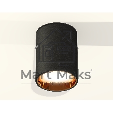 Светильник Ambrella Light XS6313023 SBK/PYG черный песок/золото желтое полированное MR16 GU5.3 (C6313, N6113)