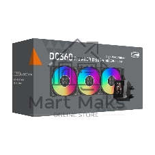 Система жидкостного охлаждения для процессора PCCooler DC360 Pro ARGB Display BK черный (DC360Pro-BKAWXY-GL)