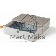 Короб для хранения Deli XDM31grey 1 выдвижной ящик 250x220x125мм серый пластик