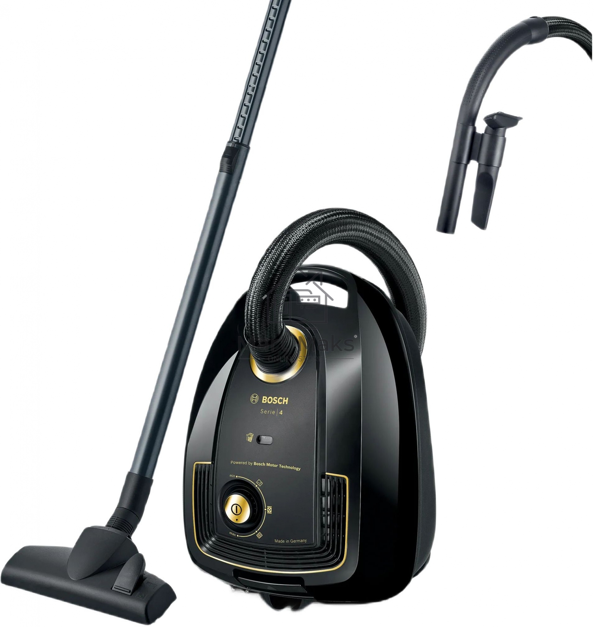 Пылесос Bosch BGL38GOLD черный/золотистый, 350/1700 Вт, уборка сухая, пылесборник мешок 4 л