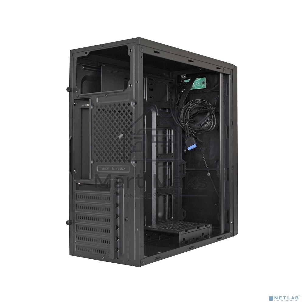 Компьютерный корпус Miditower ExeGate XP-333U Black, ATX, <XP400, Black,120mm>, 1*USB+2*USB3.0, Audio