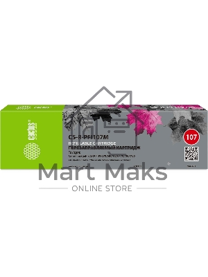 Картридж перезаправляемый струйный Cactus CS-R-PFI107M пурпурный для Canon imageProGRAF iPF670/680/685/770/780/785 без чипа