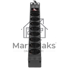 Блок розеток горизонтальный ExeGate ServerPro PDU-19H805 Al-8S-EU3-SW, 19
