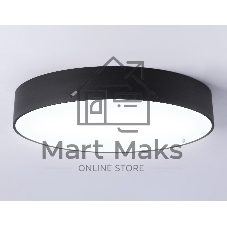 Потолочный светодиодный светильник Ambrella light FV5534 BK черный LED 60W 4200K D500*58 (Без ПДУ)