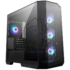 Компьютерный корпус без блока питания Case MSI MAG PANO M100R PZ, Mini-Tower, TG, 4x120мм ARGB, 1xUSB 3.2, 1xUSB 3.2 Type-C, mATX, mITX черный