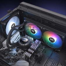Система жидкостного охлаждения Thermaltake TH280 V2 Ultra ARGB Sync черный, 280 мм, 2x140 мм, 500-2000 об/мин, 4 pin PWM, ARGB