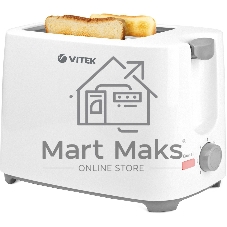 Тостер Vitek VT-1587 белый, 700 Вт, 2 слота