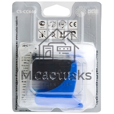 Картридж струйный Cactus CS-CC640 №121 черный (6 мл.) для HP DJ D1663/D2563/D2663/D5563/F2423/F2483/F2493/F4213/F4275/F4283/F4583/PS C4683/C4783