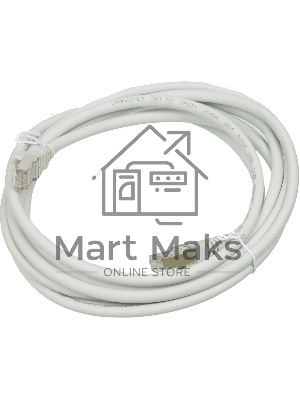 Кабель Патч-корд Lanmaster FTP LAN-PC45/S6A-3.0-GY вилка RJ-45-вилка RJ-45 кат.6А 3м серый LSZH (уп.:1шт)