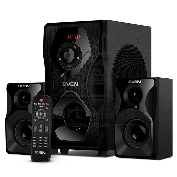 Акустическая система SVEN AC MS-2055, черный (55Вт, FM-тюнер, USB/SD, дисплей, ПДУ, Bluetooth)