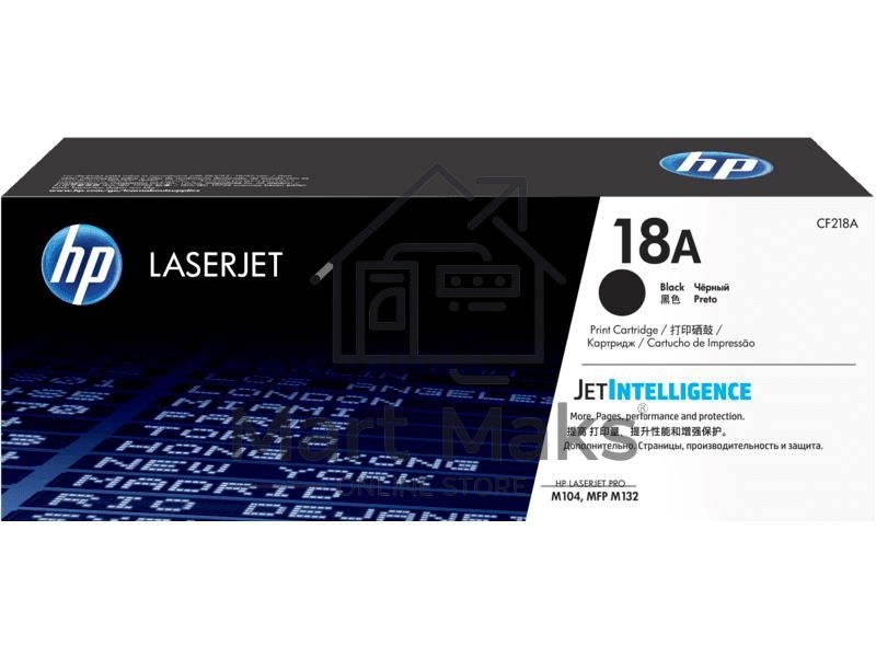Тонер Картридж HP 18A CF218A черный для HP LJ Pro M104/M132 (1400стр.)