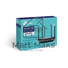 Роутер беспроводной TP-Link Archer A6 AC1350 10/100/1000BASE-TX черный