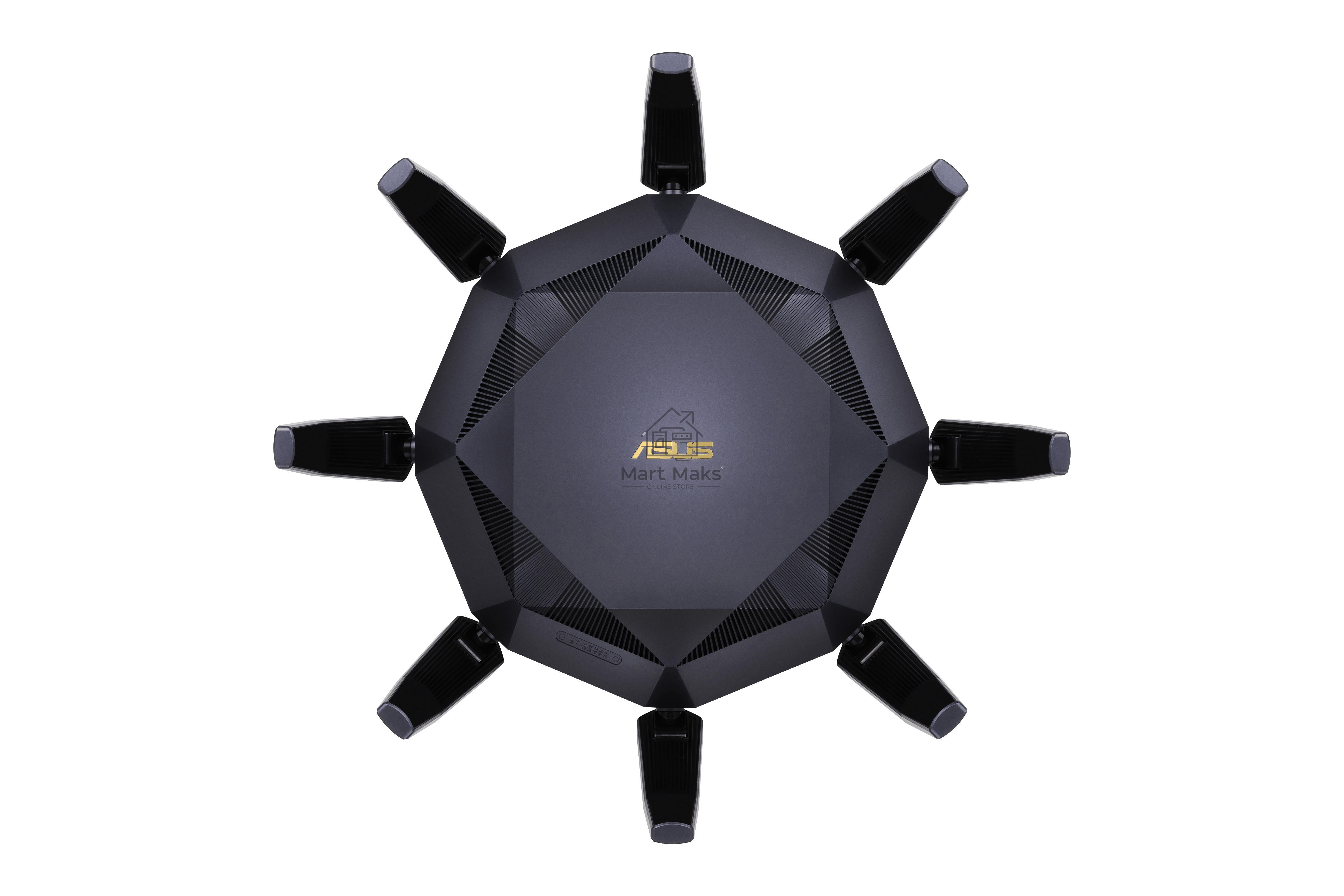 Роутер ASUS RT-AX89X, 802.11b/g/n/ac/ax, до 1148+4804 бит/c, 2,4 + 5 гГц, 8 антенны, USB, GBT LAN