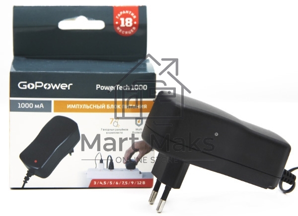 Блок питания GoPower PowerTech 1000 универсальн. импульсный (1/100)