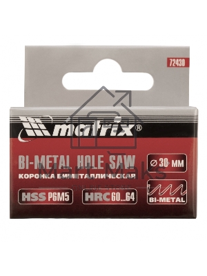 Коронка Matrix BIMETAL, 30 мм