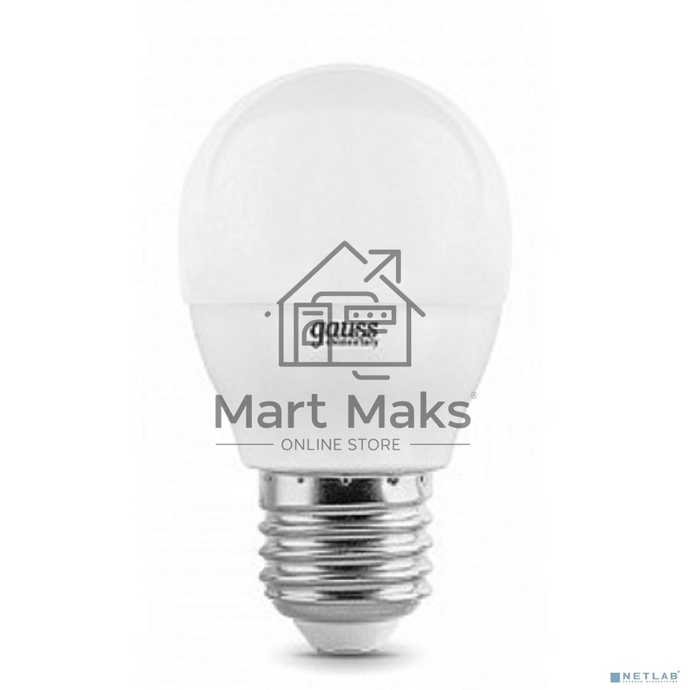 Лампа GAUSS LED Elementary Globe 6W E27 2700K Арт.LD53216