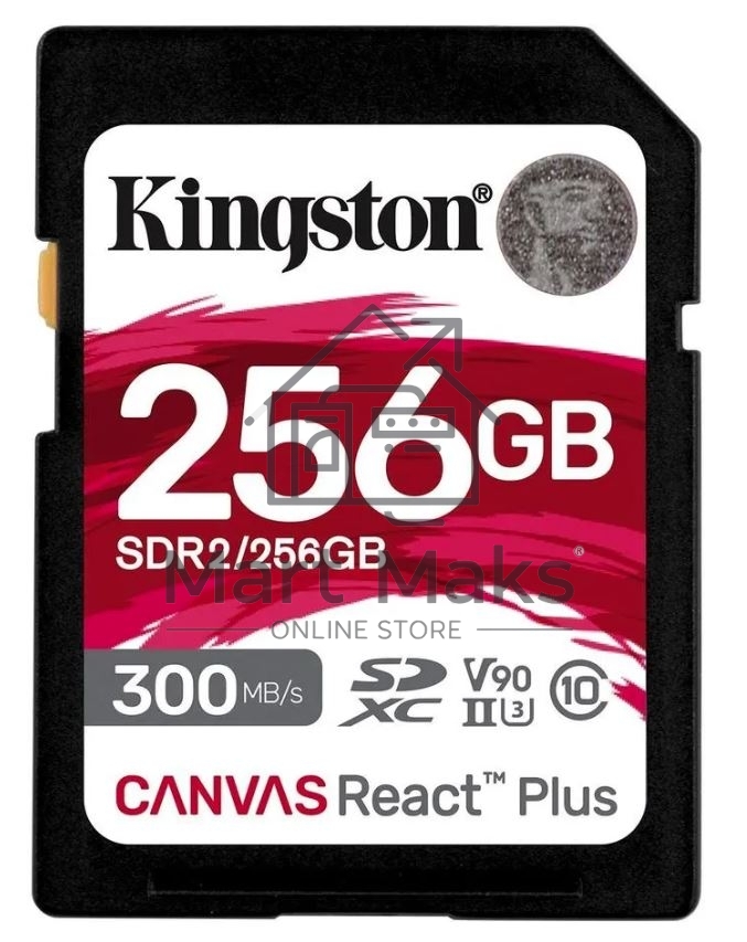 Флеш карта SDXC 256Gb Class10 Kingston SDR2/256GB Canvas React Plus w/o adapter