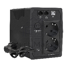 Источник бесперебойного питания ExeGate SpecialPro Smart LLB-650.LCD.AVR.2SH.RJ.USB <650VA/360W, LCD, AVR, 2*Schuko, RJ45/11, USB, Black>