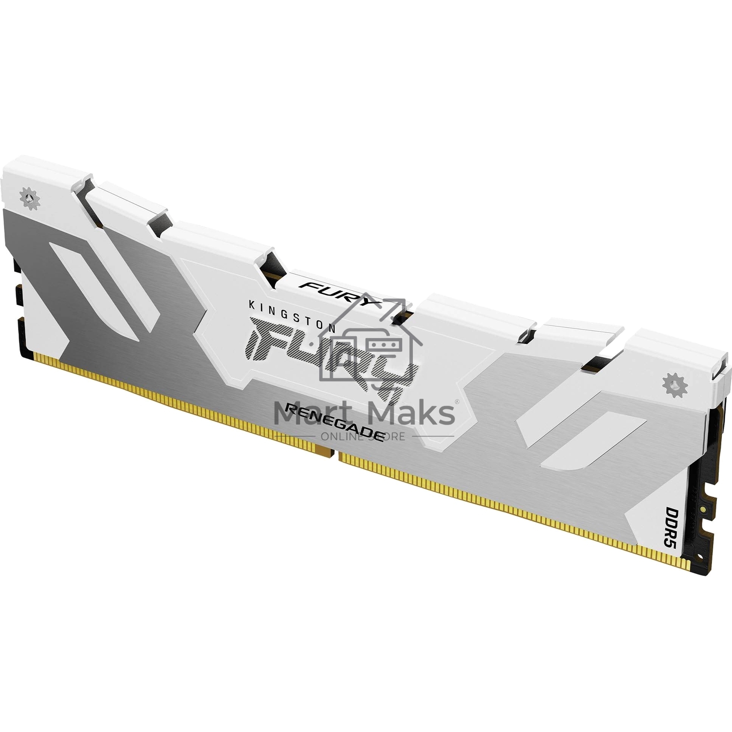 Оперативная память Kingston Fury Renegade, DDR5, 16GB (1x16GB), 8000MHz, CL38, DIMM, с радиатором, белый