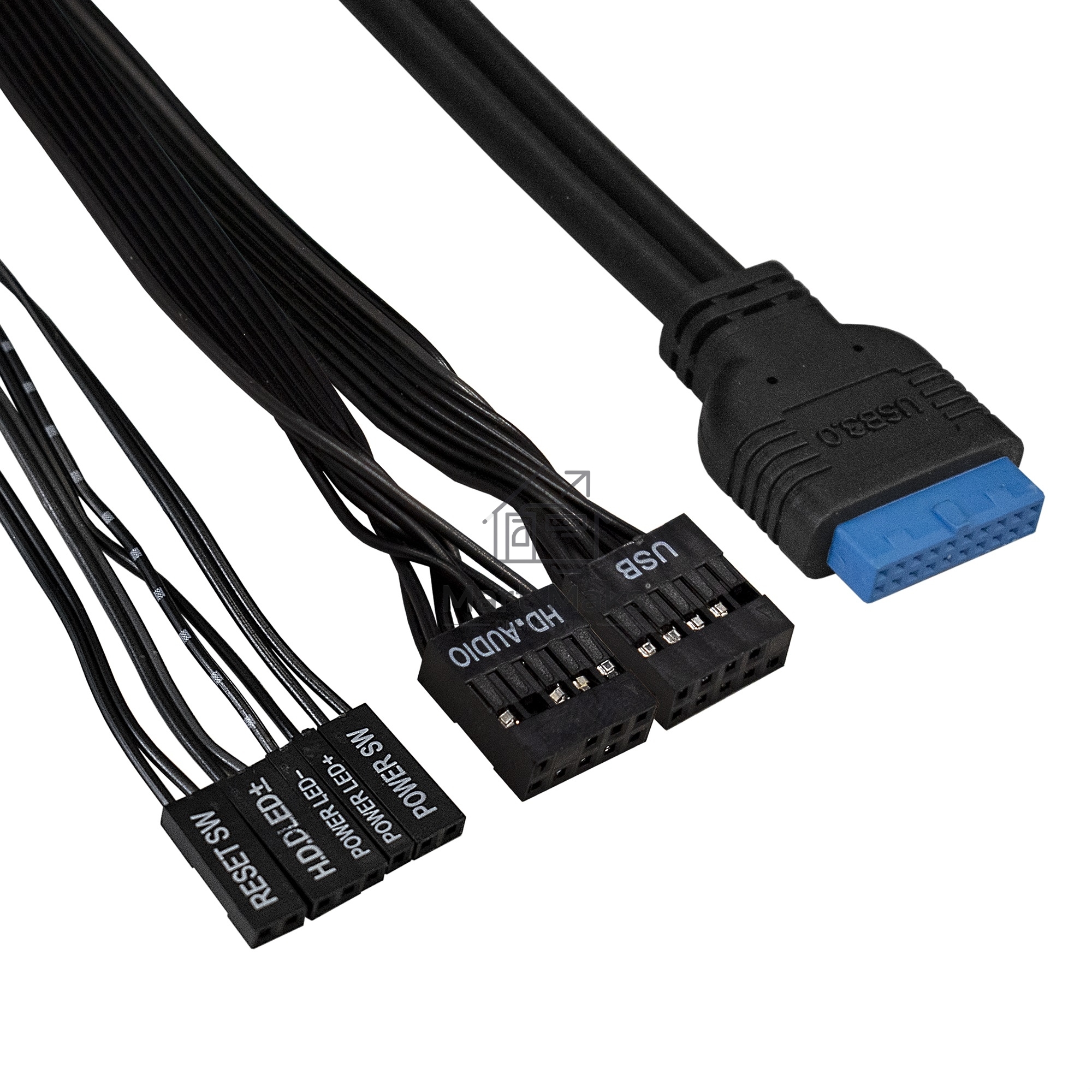 Компьютерный корпус Miditower ExeGate CP-603UB-UNS450 (ATX, БП UNS450 с вент. 12см, 2*USB, аудио, черный)