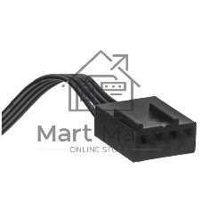 Вентилятор для корпуса Alseye S120-F черный, 120 мм, 1700 об/мин, 33.8 дБ, 4 pin