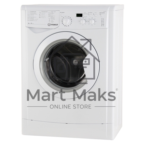 Стиральная машина Indesit IWSD 6105 B (CIS).L белая, загрузка фронтальная 6кг, 1000 об/мин., класс: A