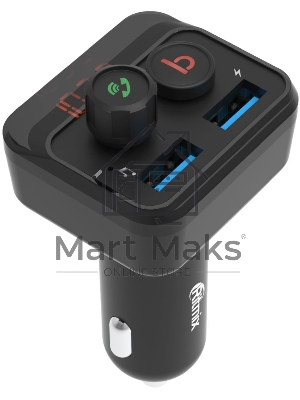 Автомобильный FM-модулятор Ritmix FMT-B100 черный BT USB (80000554)
