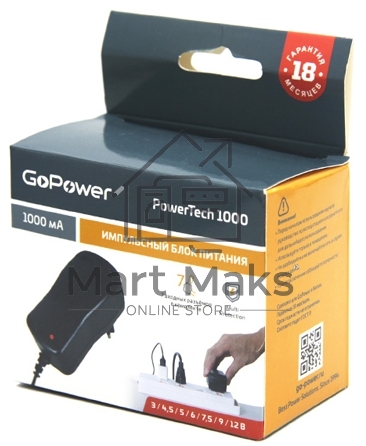 Блок питания GoPower PowerTech 1000 универсальн. импульсный (1/100)