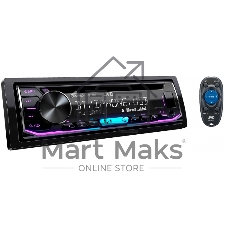 Автомагнитола JVC KD-T902BT, 1 DIN, CD, Bluetooth, USB Type-A, AUX, пульт ДУ, съёмная панель