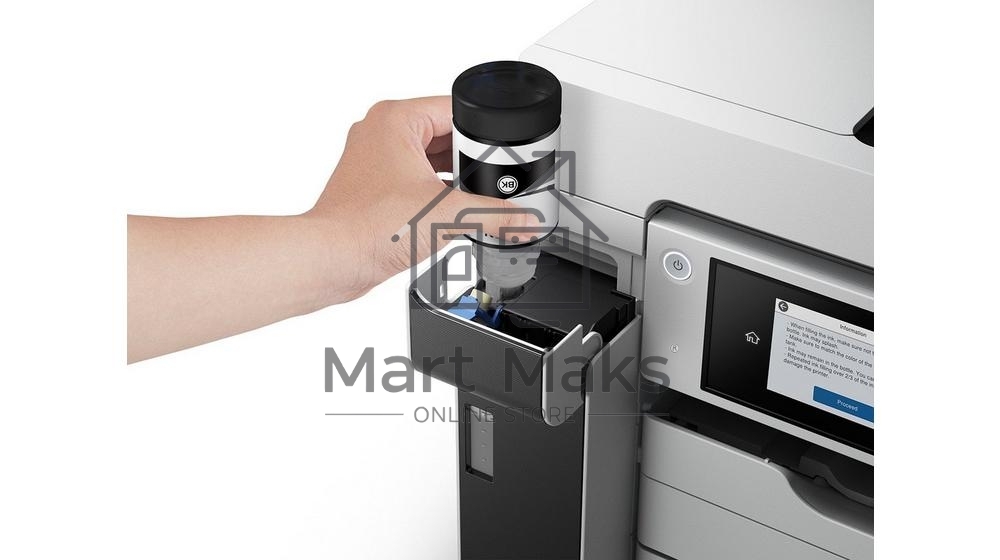 МФУ струйный EPSON M15180 (C11CJ41408), A3+, ч/б, печ. до 25 стр/мин., скан. до 26 стр/мин., 4800 x 1200 dpi (печать) 1200x1200dpi, USB, RJ-45, Wi-Fi, Air Print