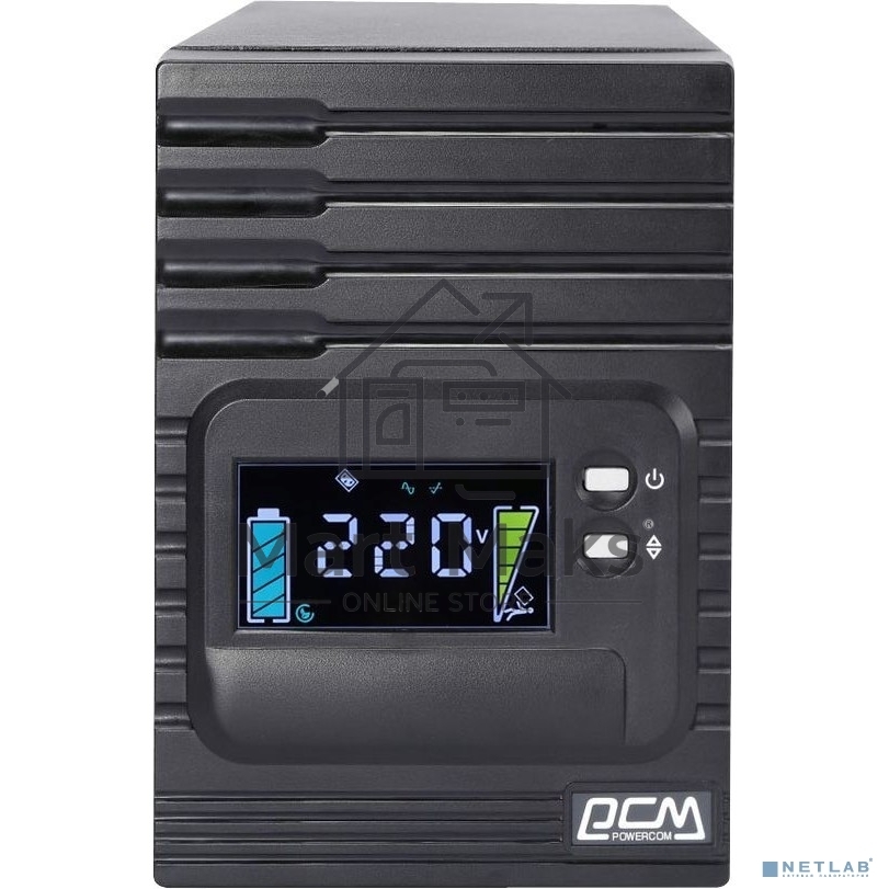 Источник бесперебойного питания Powercom Smart King Pro+ SPT-2000-II LCD 1600Вт 2000ВА черный