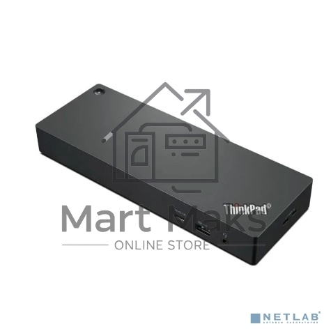 Док-станция Lenovo ThinkPad Universal Thunderbolt 4 Dock USB-C Dock (2x DP, 1x HDMI, 4x USB A 3.1 Gen 1, 1x USB Type-C, 1x RJ-45, 1x Combo Audio Jack 3.5mm/Thunderbolt 4 Power/Up to 4 ext monitors