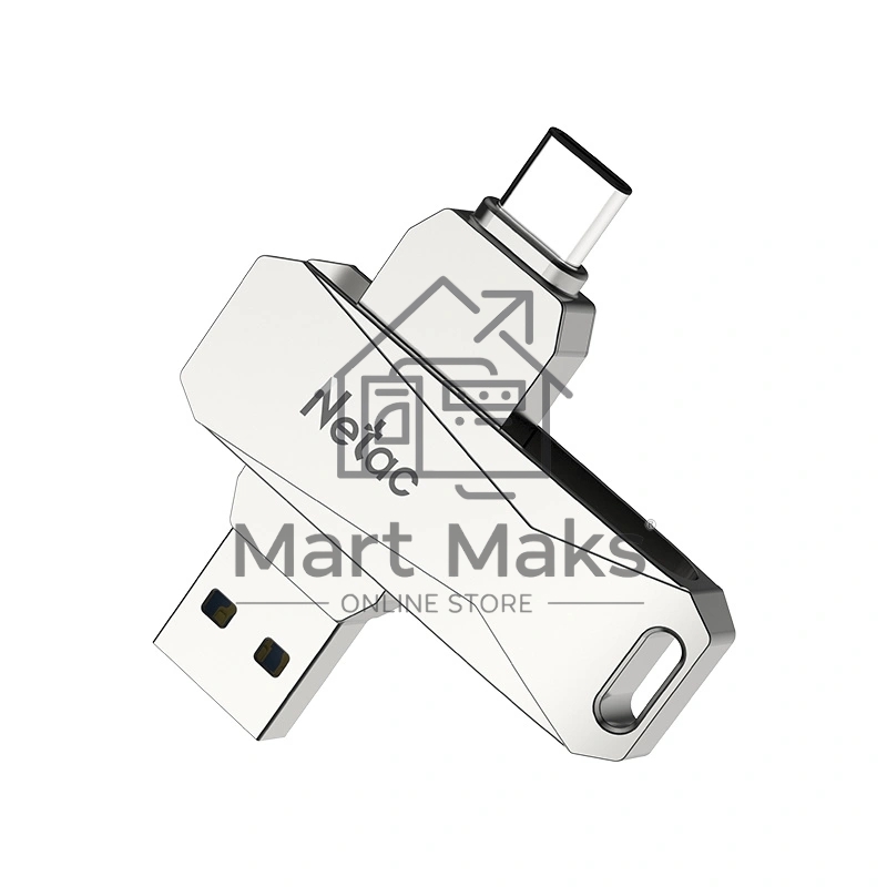 Флешка USB R/W R/W Drive Netac U782C NT03U782C-032G-30PN dual USB3.0+TypeC 32GB, retail version