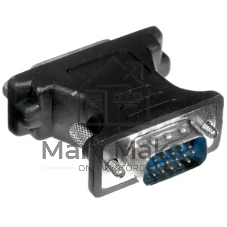 Переходник Cablexpert VGA-DVI, 15M/25F, черный, пакет (A-VGAM-DVIF-01)