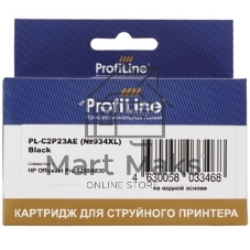 Картридж струйный ProfiLine PL-C2P23AE (№934XL) для принтеров HP OfficeJet Pro 6230/6830 с чернилами на водной основе Black