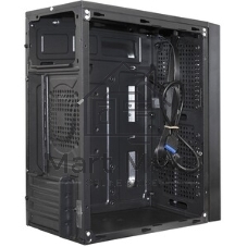 Компьютерный корпус Minitower ExeGate mEVO-9302-RGb-700W-12 (mATX, БП 700NPX с вент. 12см, 2хUSB+1хUSB 3.0, HD аудио, черный с RGb подсветкой)