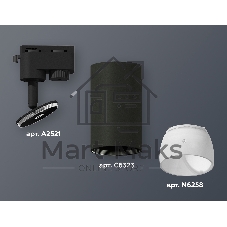 Светильник Ambrella light XT6323190 SBK/FR черный песок/белый матовый MR16 GU5.3 (A2521, C6323, N6258)