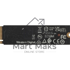 Накопитель SSD WD Blue SN5000 WDS200T4B0E, 2Tb, PCIe 4.0 x4, M.2 2280, NVMe, R/W 5150/4850