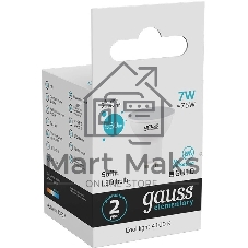 Лампа светодиодная Gauss Elementary MR16 7Вт 4100К GU10 550лм