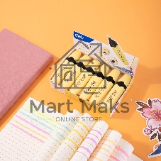 Текстовыделитель Deli EU356-YL Macaron, скошенный пишущий наконечник, 1-5мм, желтый пастельный