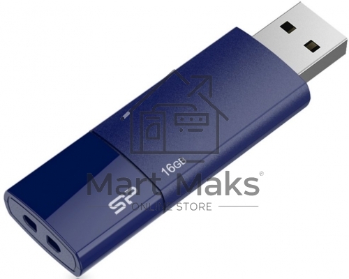 Флешка USB R/W 16GB Silicon Power Ultima U05, USB 2.0, синий