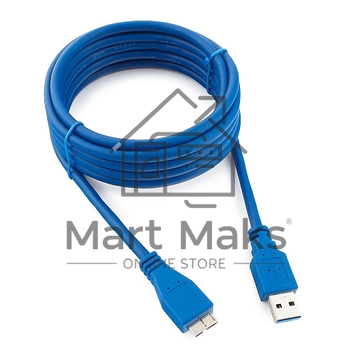 Кабель Gembird PRO CCP-mUSB3-AMBM-10, USB 3.0 кабель для соед. 3м А-microB (9 pin) позол.конт., пакет