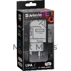 Сетевой адаптер Defender 3xUSB, 5V/3.1А , белый (UPA-31) (83587)