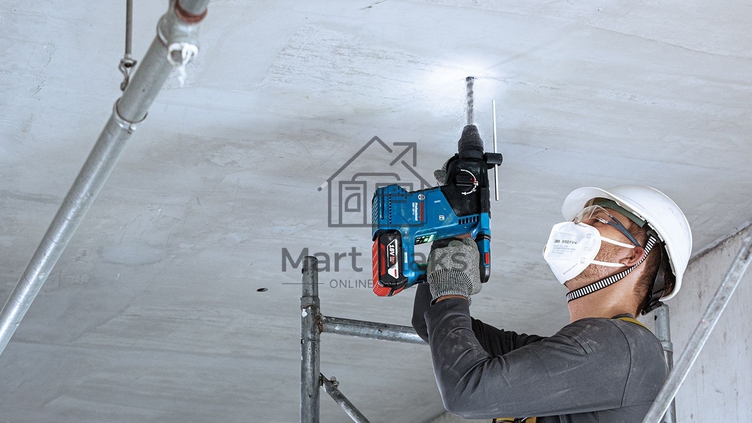 Перфоратор Bosch GbH 187-LI патрон:SDS-plus уд.:2.4Дж аккум. (кейс в комплекте)