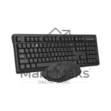 Комплект клавиатура+мышь A4Tech FStyler FG1200 беспроводной, USB, чёрный